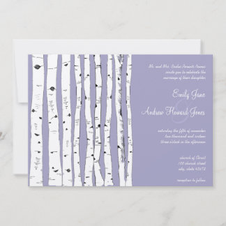 Invitaciones a la boda de un árbol de aves de lava
