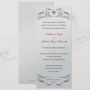 Invitaciones a la boda de una estrella brillante p