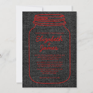 Invitaciones a la boda de una mascota rusa roja y
