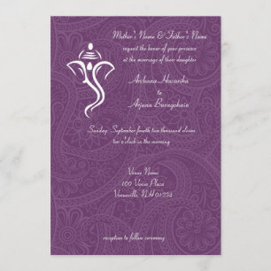 Invitaciones a la boda de Vighneshvara