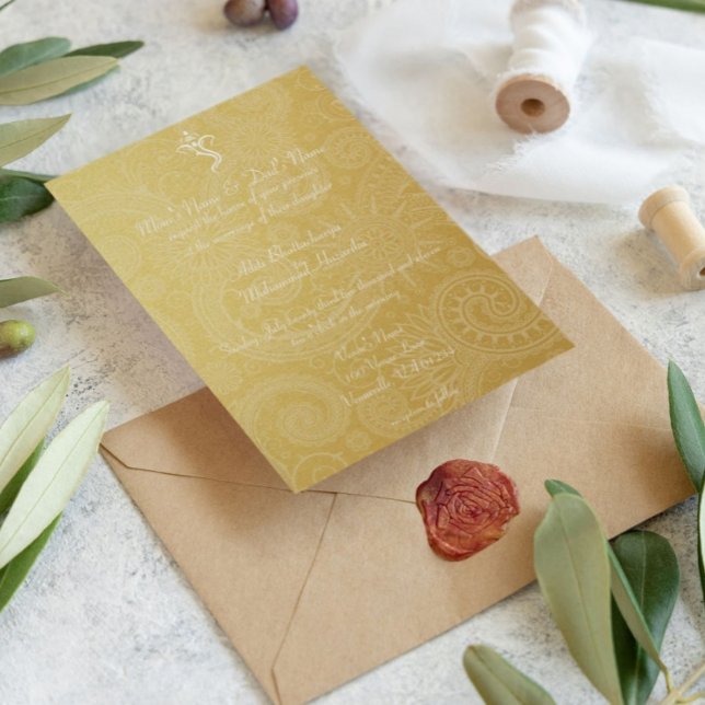 Invitaciones a la boda de Vinayaka de Oro (Subido por el creador)