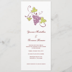 Invitaciones a la boda de viñedos