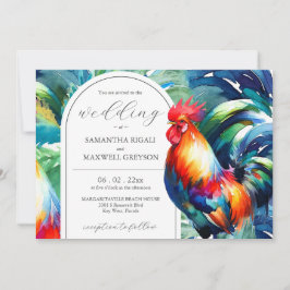 Invitaciones a la boda de Watercolor Key West Flor