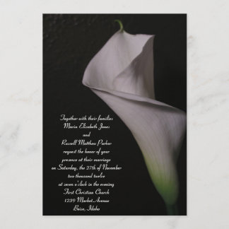 Invitaciones a la boda de White Calla Lily