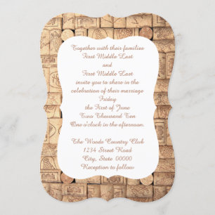 Invitaciones a la boda de Wine Corks