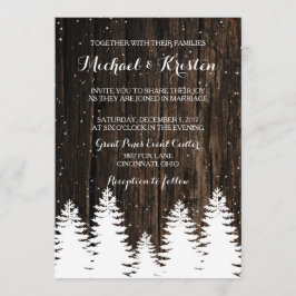 Invitaciones a la boda de Winter Wonderland