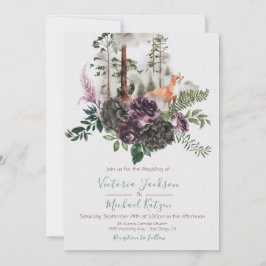 Invitaciones a la boda de Woodland Watercolor Fox