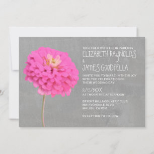 Invitaciones a la boda de Zinnias