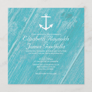 Invitaciones a la boda del Ancla Rústica