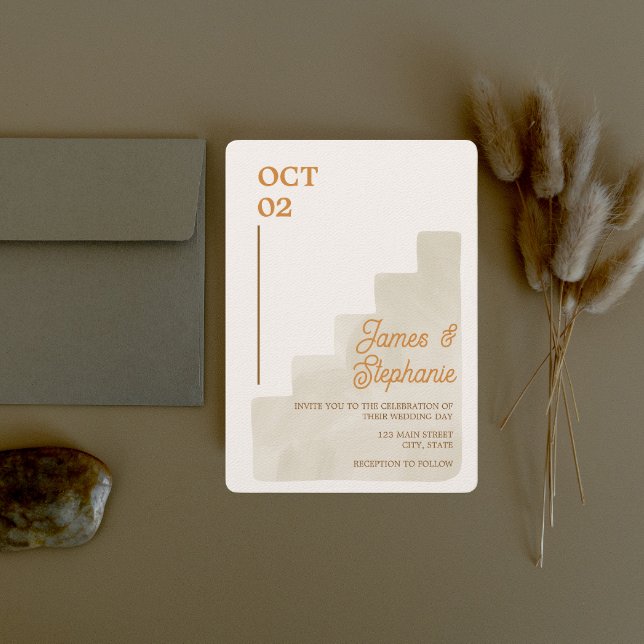 Invitaciones a la boda del Boda Boho Tan Ranch (Subido por el creador)