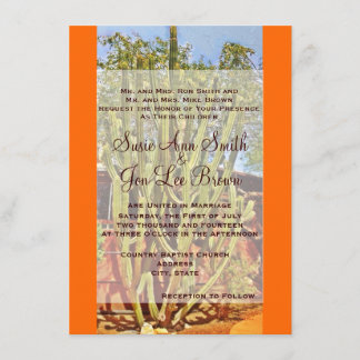 Invitaciones a la boda del Cactus del Suroeste