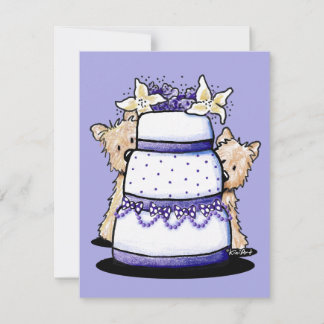 Invitaciones a la boda del Cairn Terrier