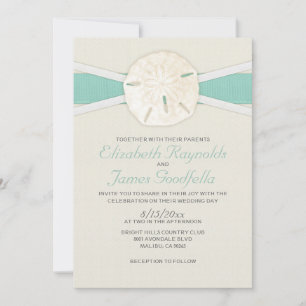 Invitaciones a la boda del Dólar de Arena Rústica