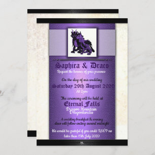 Invitaciones a la boda del dragón de Soul Mates