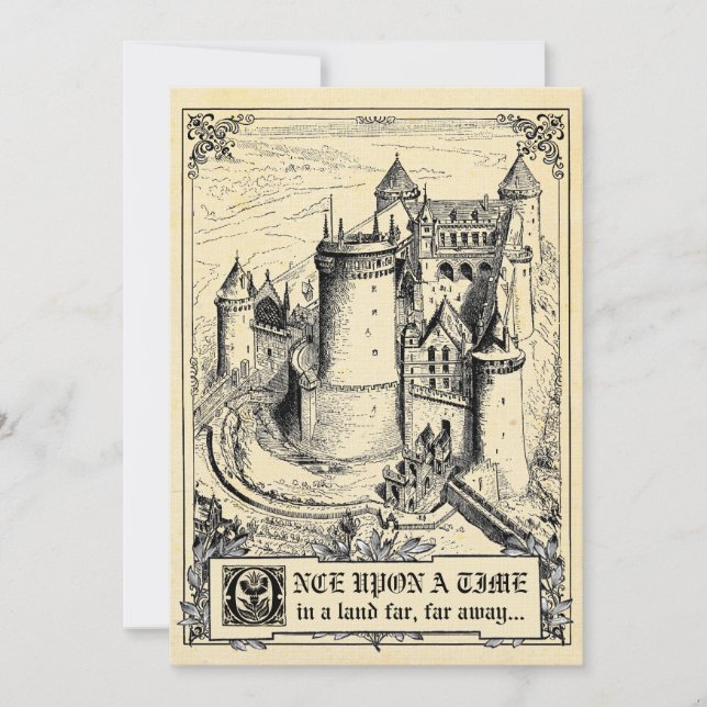 Invitaciones a la boda del libro de cuentos de had (Anverso)