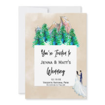 Invitaciones a la boda del Parque Natural