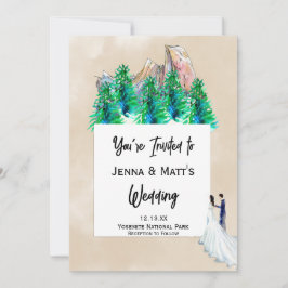 Invitaciones a la boda del Parque Natural