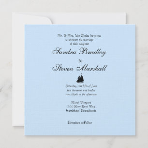 Invitaciones a la boda del tema náutico