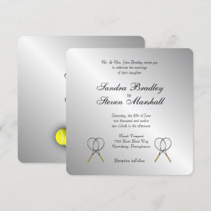Invitaciones a la boda deportiva sobre temas de te