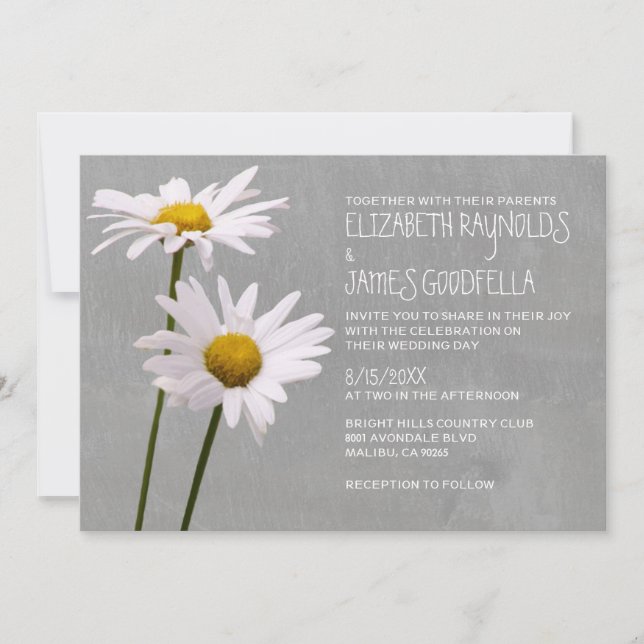 Invitaciones a la boda diaria (Anverso)