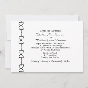 Invitaciones a la boda ecuestre en inglés