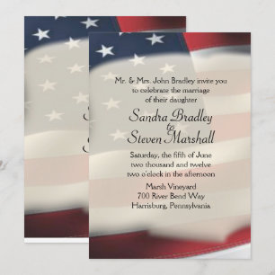 Invitaciones a la boda estadounidense