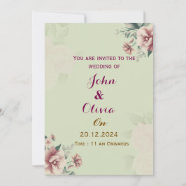 Invitaciones a la boda floral