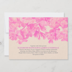 Invitaciones a la boda floral de Fuchsia