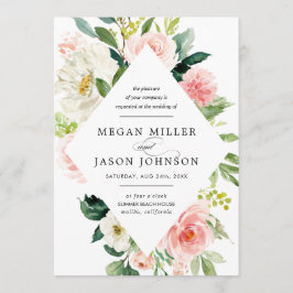 Invitaciones a la boda, floral, elegante, clásico