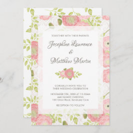 Invitaciones a la boda floral Ranunculus & Lace Pe