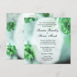 Invitaciones a la boda floral verde