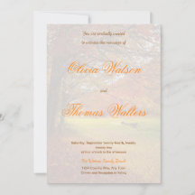 Invitaciones a la boda forestal de otoño