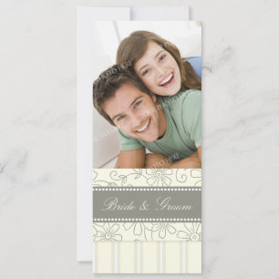 Invitaciones a la boda fotográfica Beis Stripes &