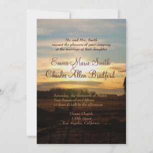 Invitaciones a la boda fotográfica Country Sunrise