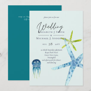 Invitaciones a la Boda Fresca y Moderna en Playa