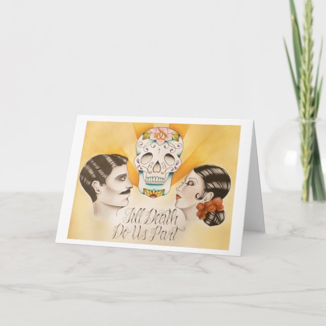 Invitaciones a la boda "Hasta que la muerte nos ha (Anverso)