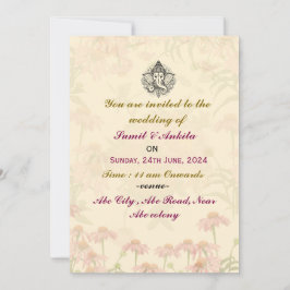 Invitaciones a la boda india