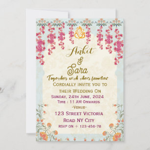 Invitaciones a la boda india