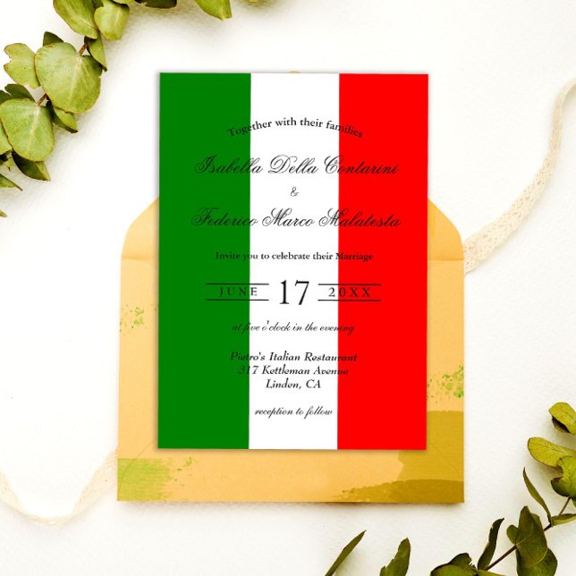 Invitaciones a la boda italiana (Subido por el creador)