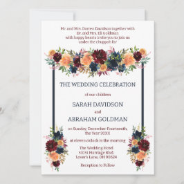 Invitaciones a la boda judía tradicional - Oro