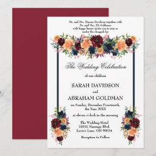 Invitaciones a la boda judía tradicional - Vino de