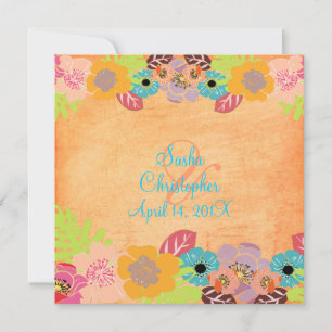 Invitaciones a la boda Leis/Luau/fruits
