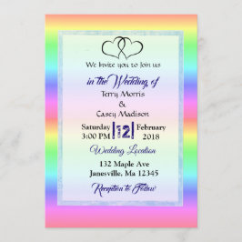 Invitaciones a la boda LGBT con arcoiris