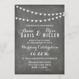 Invitaciones a la boda ligera de cadenas de verano