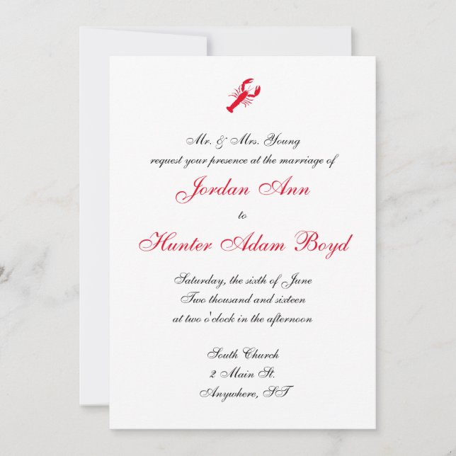 Invitaciones a la boda "Mar Profundo" (Anverso)