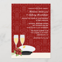 Invitaciones a la boda militar