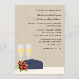 Invitaciones a la boda militar