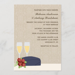 Invitaciones a la boda militar