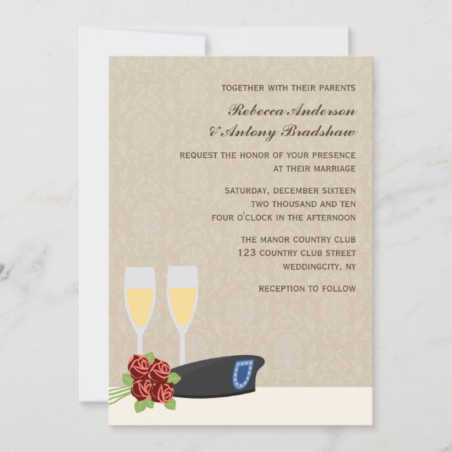 Invitaciones a la boda militar (Anverso)