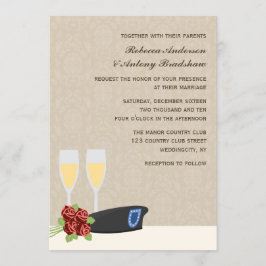 Invitaciones a la boda militar